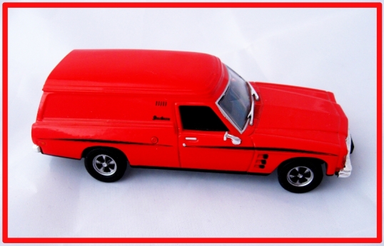 Classic Carlectables HJ Holden Sandman Panel Van in Mandarin Red