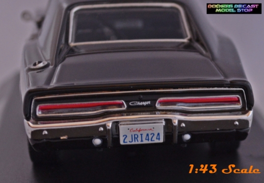 Rear of the 1/43 Scale Fast n Furious Charger