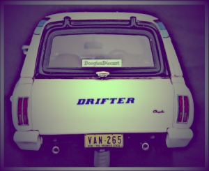 Chrysler Drifter Van with added VAN265 rego plate and Doogies Diecast sticker in the rear window